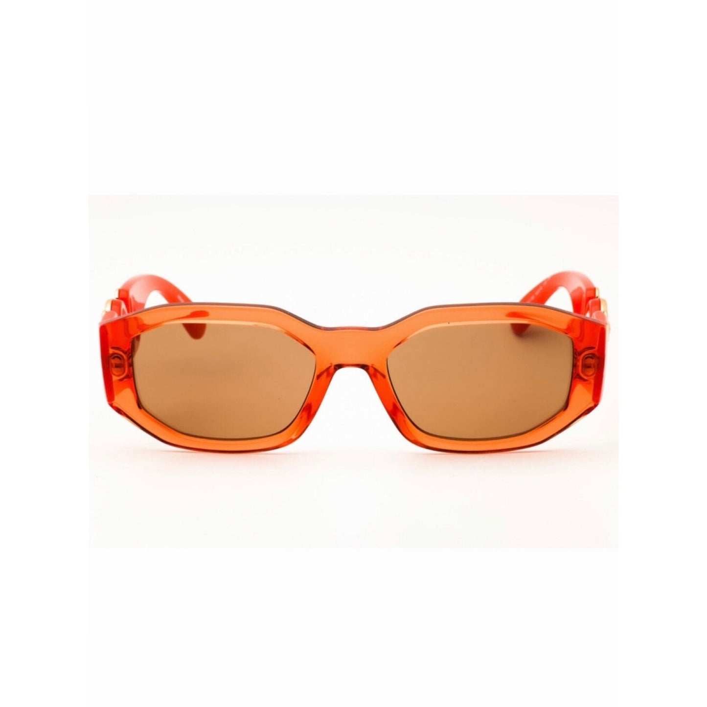 NEW Versace VE4361 552763 Transparent Papaya Orange Sunglasses Authentic