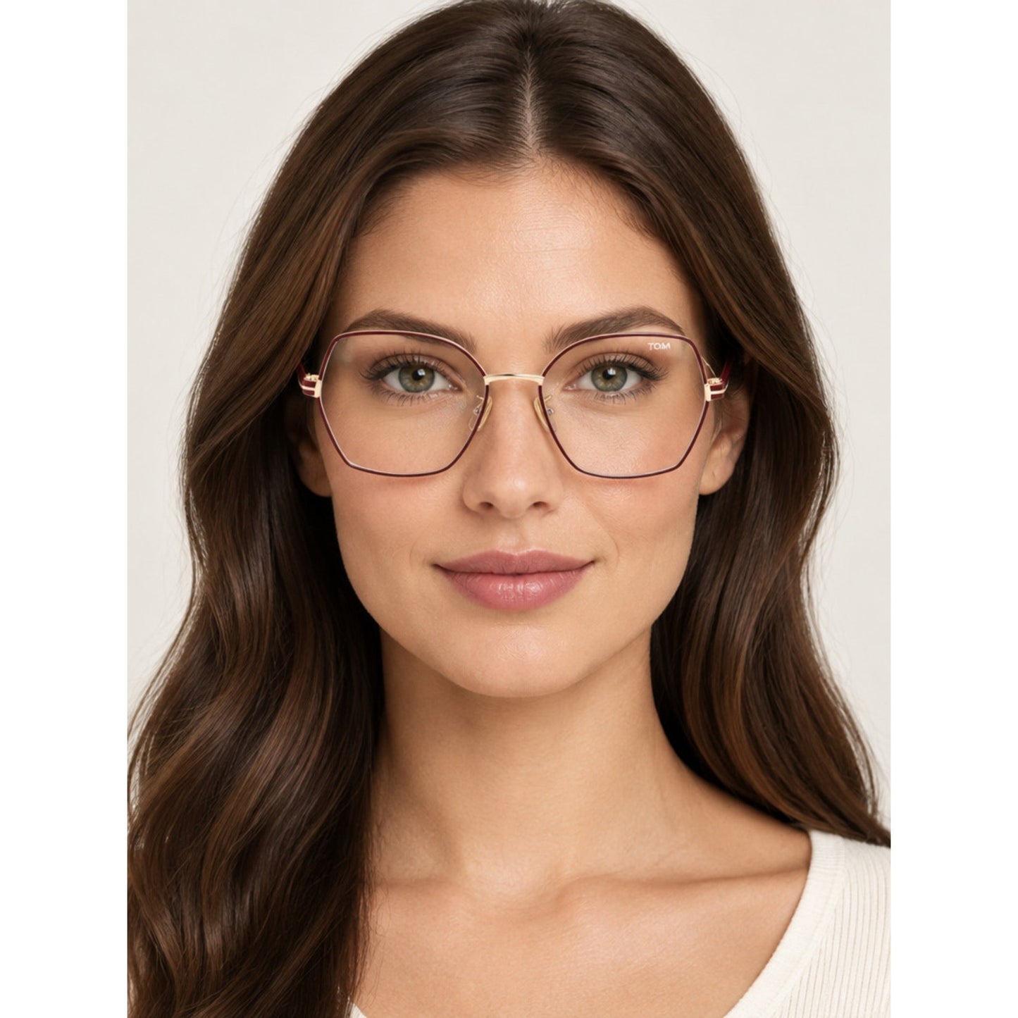 NEW Tom Ford FT5876-B 028 Shiny Rose Gold Eyeglasses Authentic