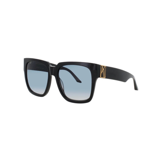 New Anna Karin Karlsson Coco Stories Black Gold Square Sunglasses Authentic