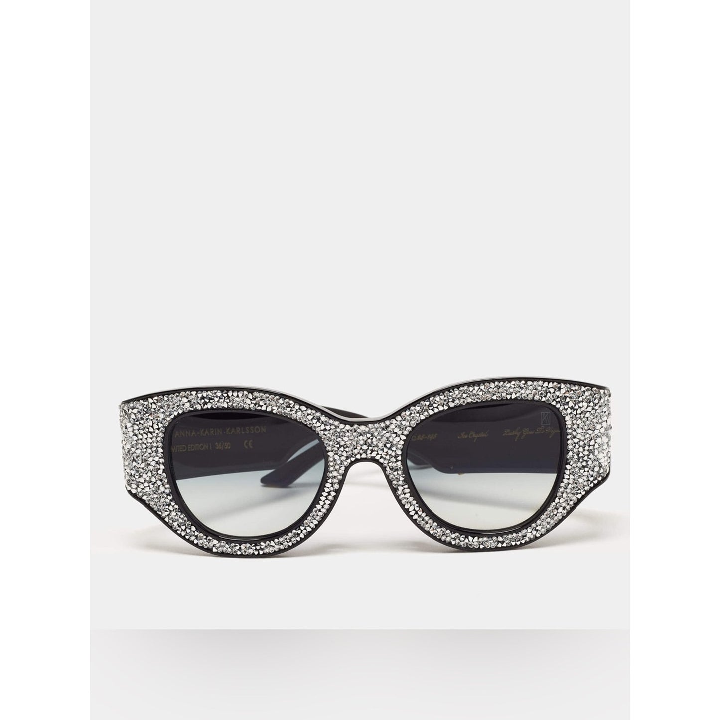 New Anna Karin Karlsson Lucky Goes To Vegas Ice Crystal Cat Eye Sunglasses