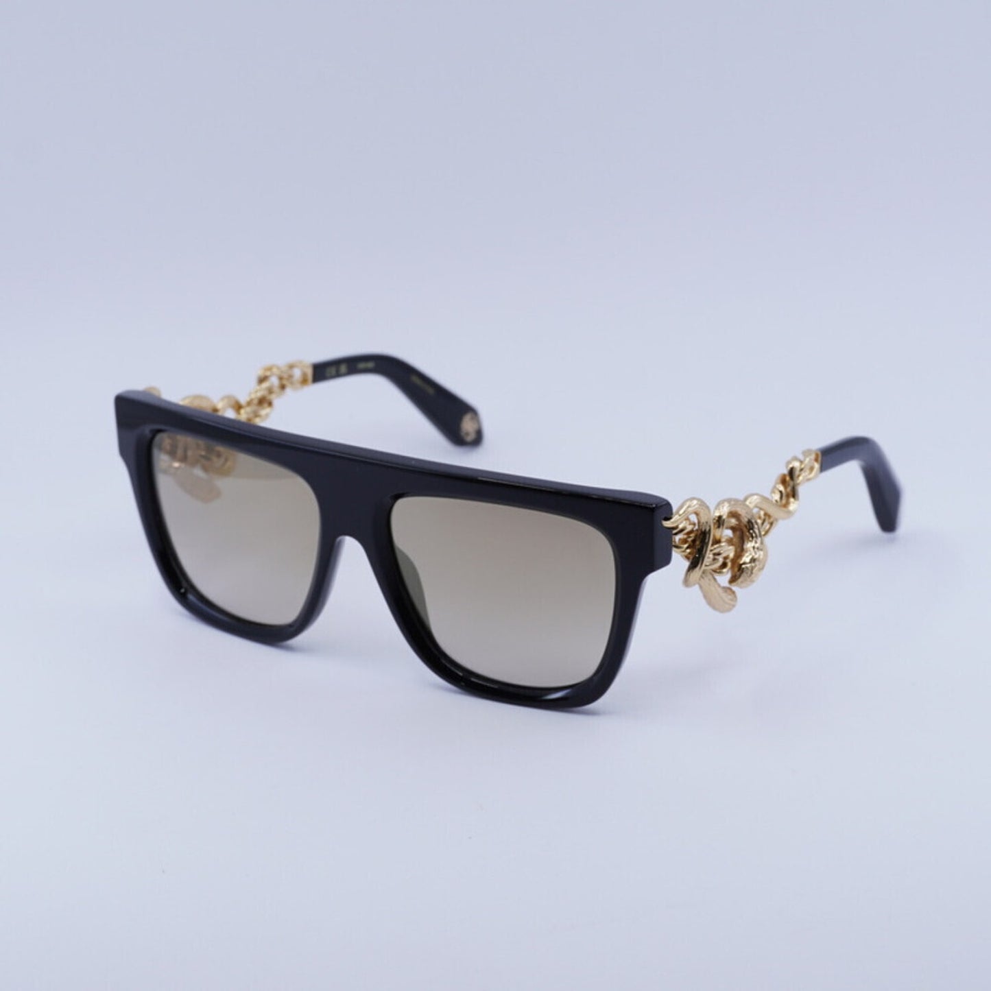 NEW Roberto Cavalli SRC014M 700G Black/Gold Sunglasses Authentic