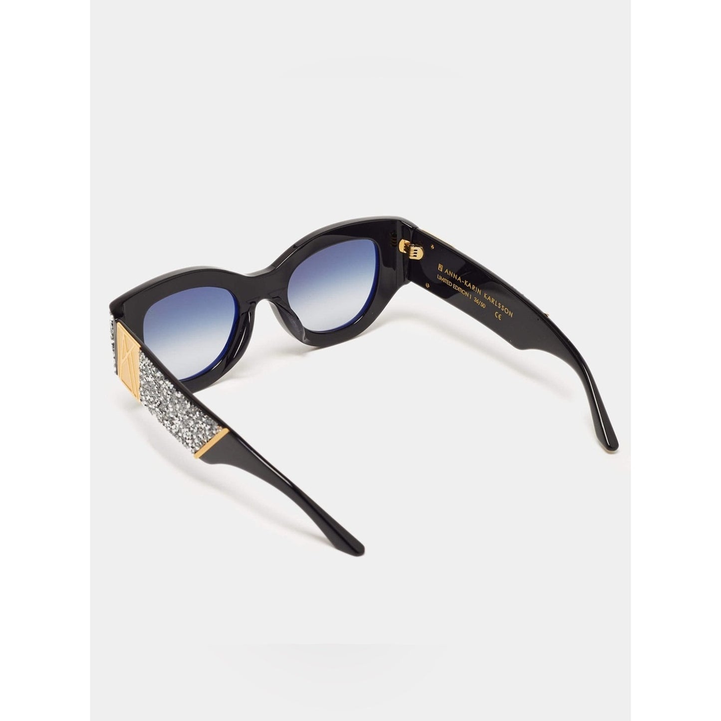 New Anna Karin Karlsson Lucky Goes To Vegas Ice Crystal Cat Eye Sunglasses