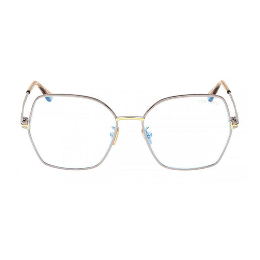 NEW Tom Ford FT5876-B 014 Shiny Light Ruthenium Sunglasses Authentic