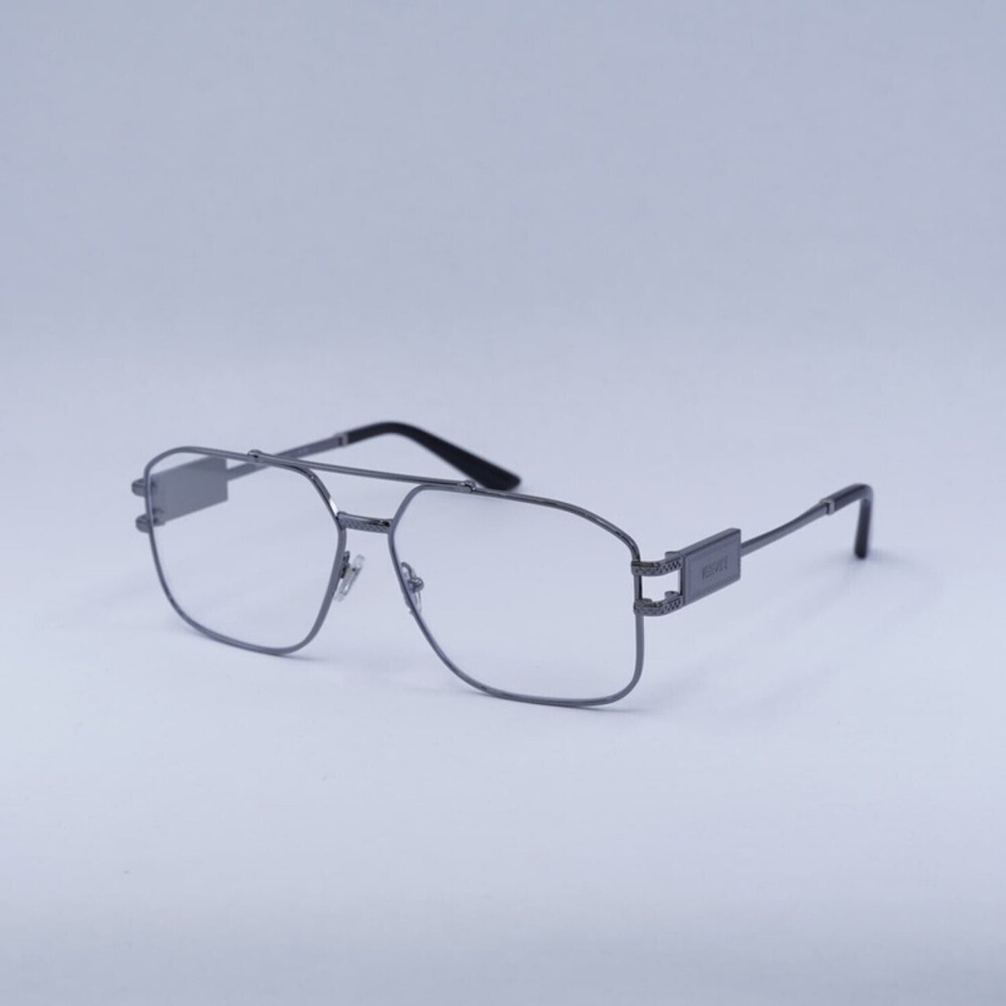 NEW Versace VE1302 1001 Gunmetal Eyeglasses Authentic