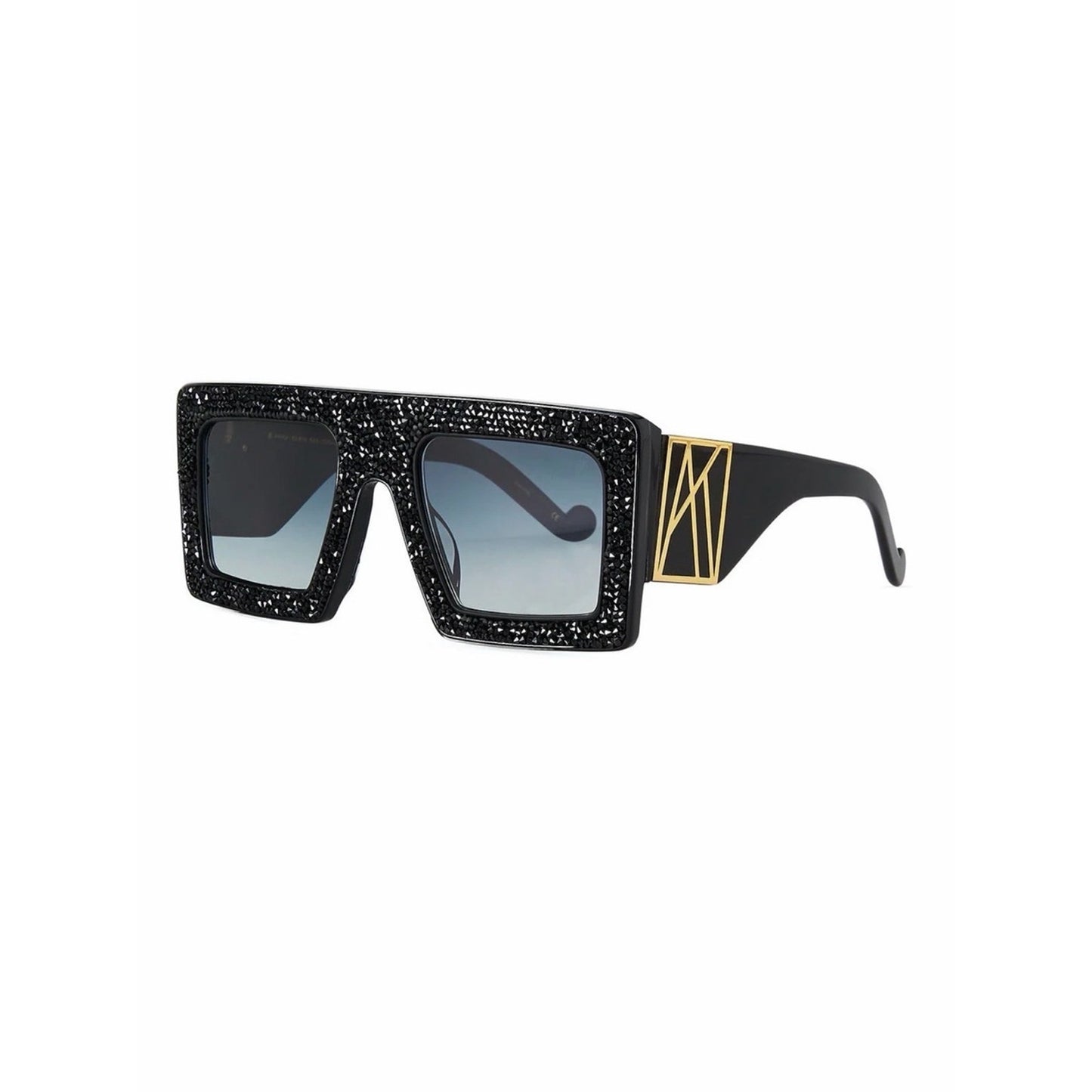 New Anna Karin Karlsson Mother Beep Black Crystal Sunglasses Authentic
