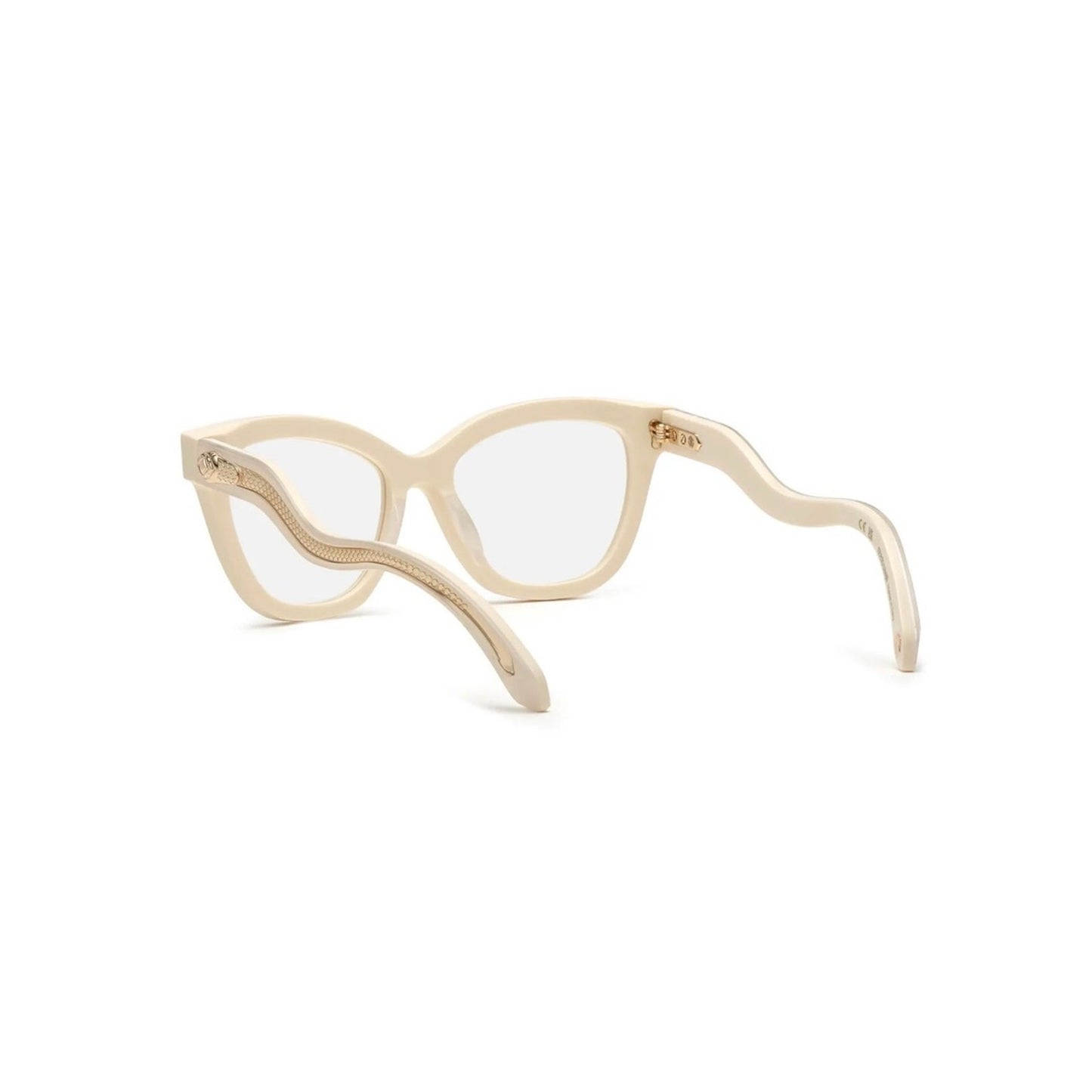 NEW Roberto Cavalli VRC072 09X7 Shiny Beige Eyeglasses Authentic