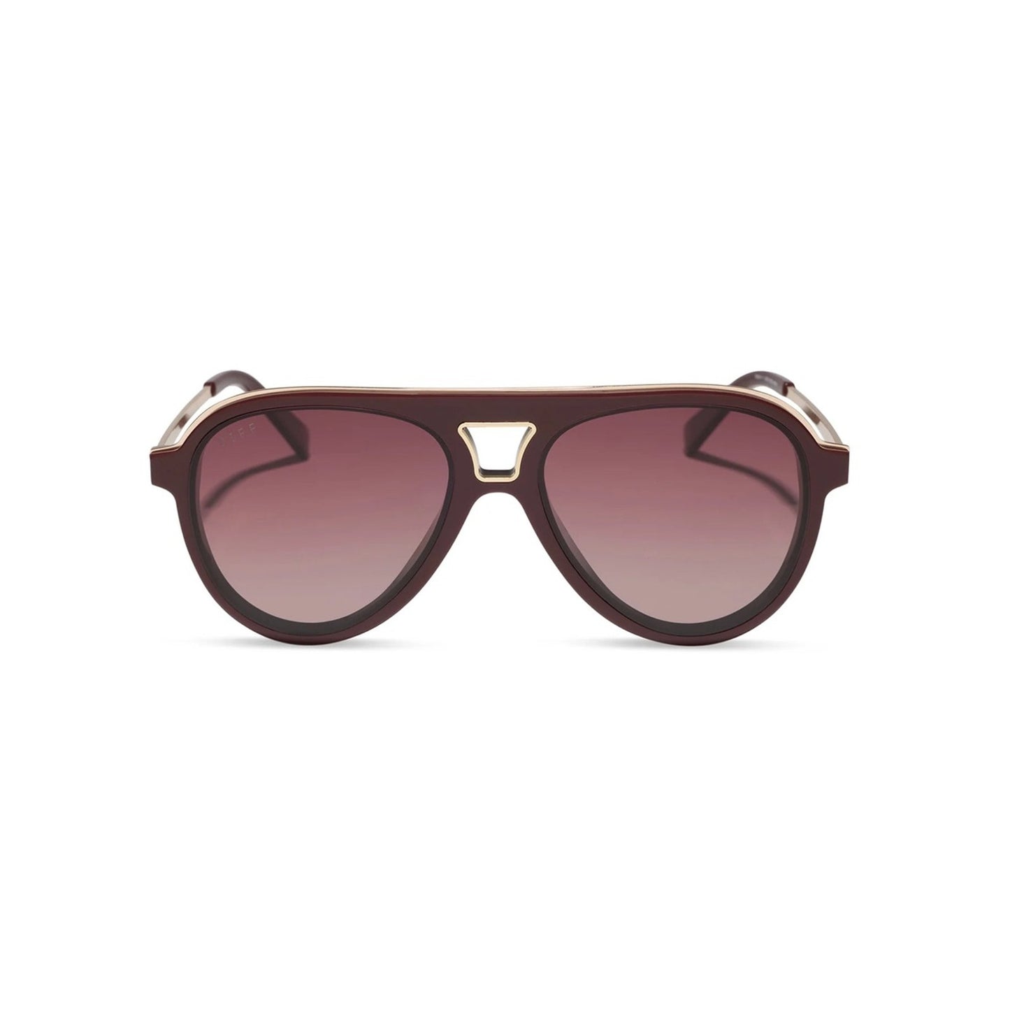 NEW DIFF Eyewear TOSCAIII DE01-0765 Rugby Red Sunglasses Authentic