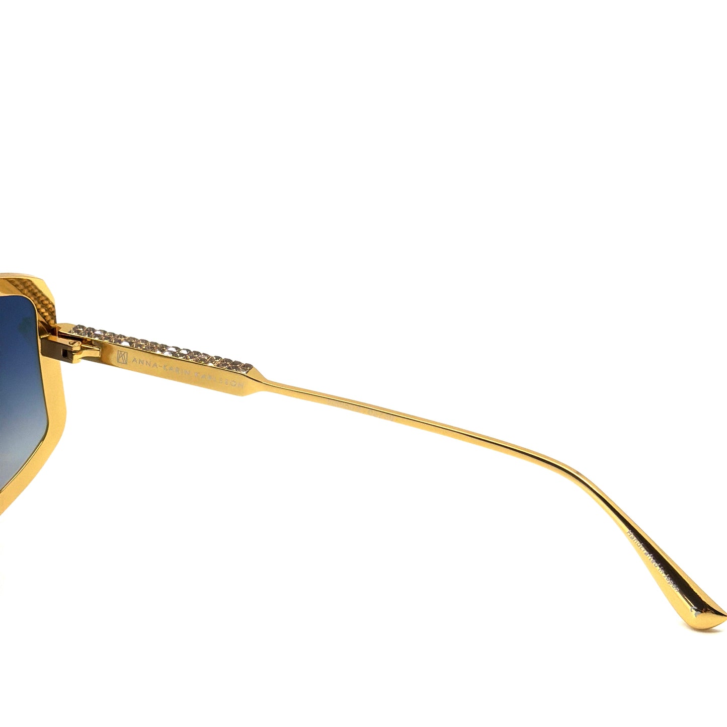 Anna Karin Karlsson Shady Luv 2.0 Gold Blush Mirror Shield Mask Sunglasses
