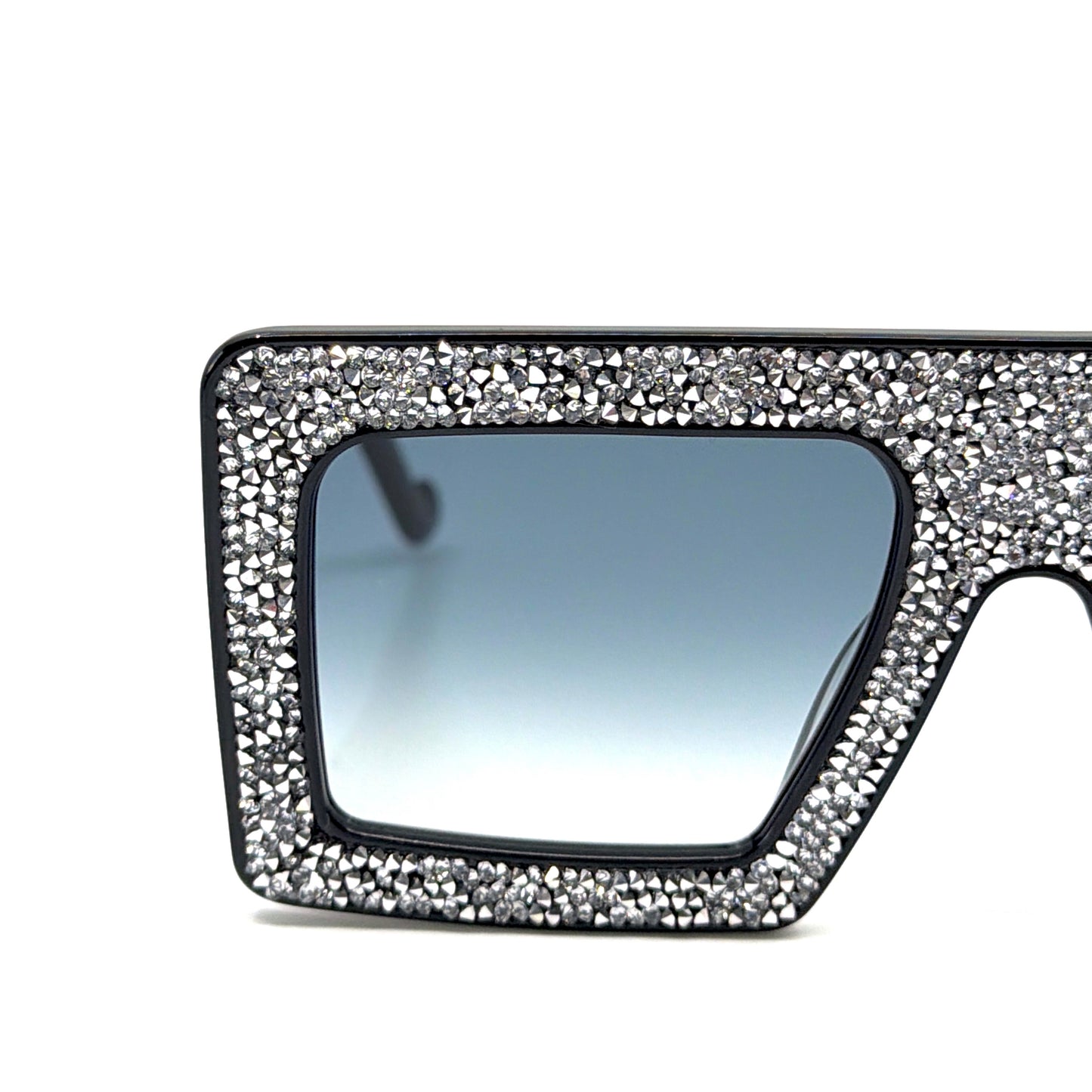 New Anna Karin Karlsson Mother Beep Ice Crystal Black Sunglasses Authentic