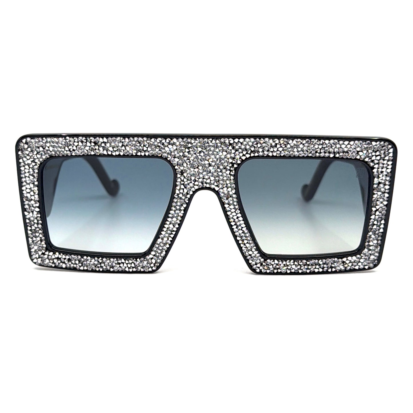 New Anna Karin Karlsson Mother Beep Ice Crystal Black Sunglasses Authentic