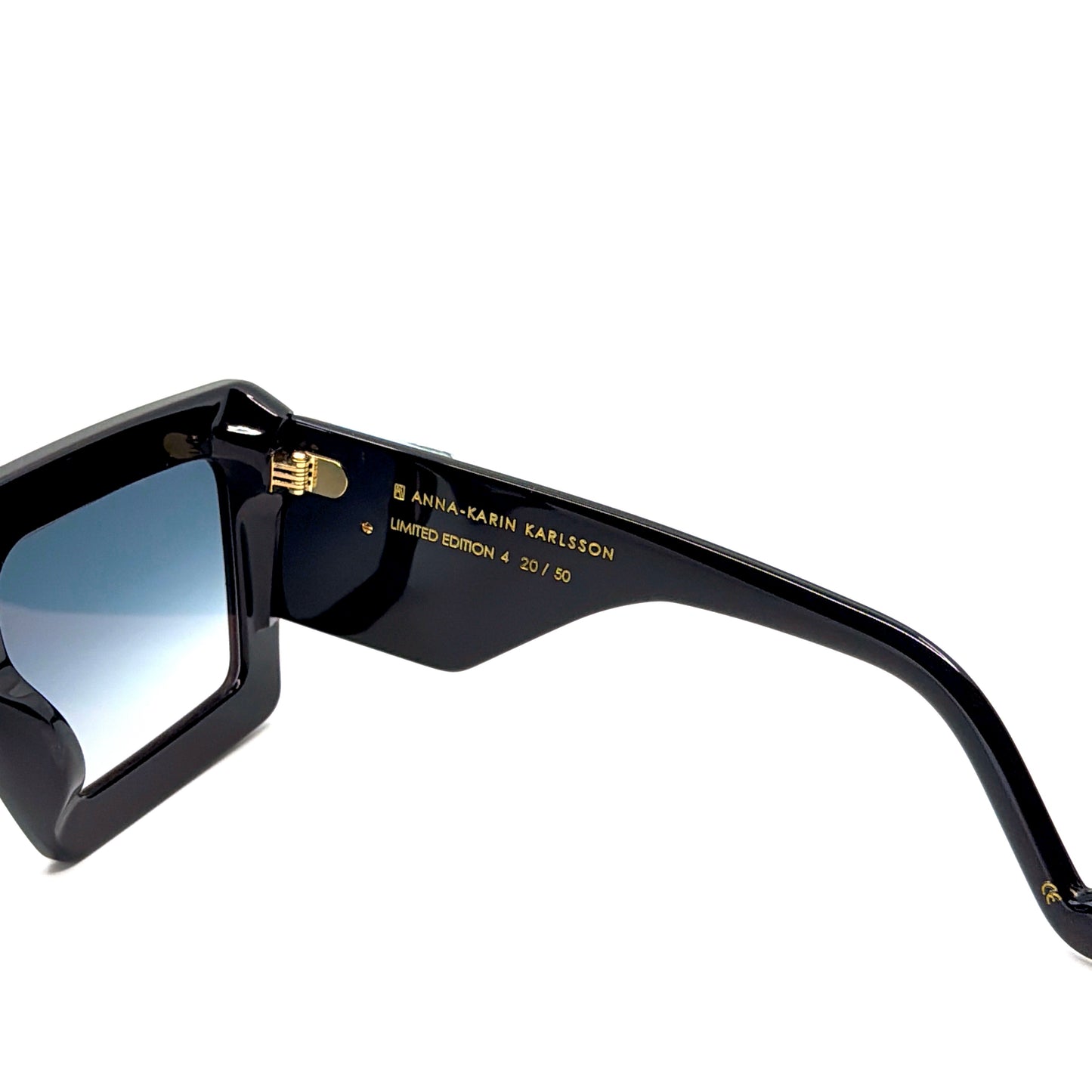 New Anna Karin Karlsson Mother Beep Ice Crystal Black Sunglasses Authentic