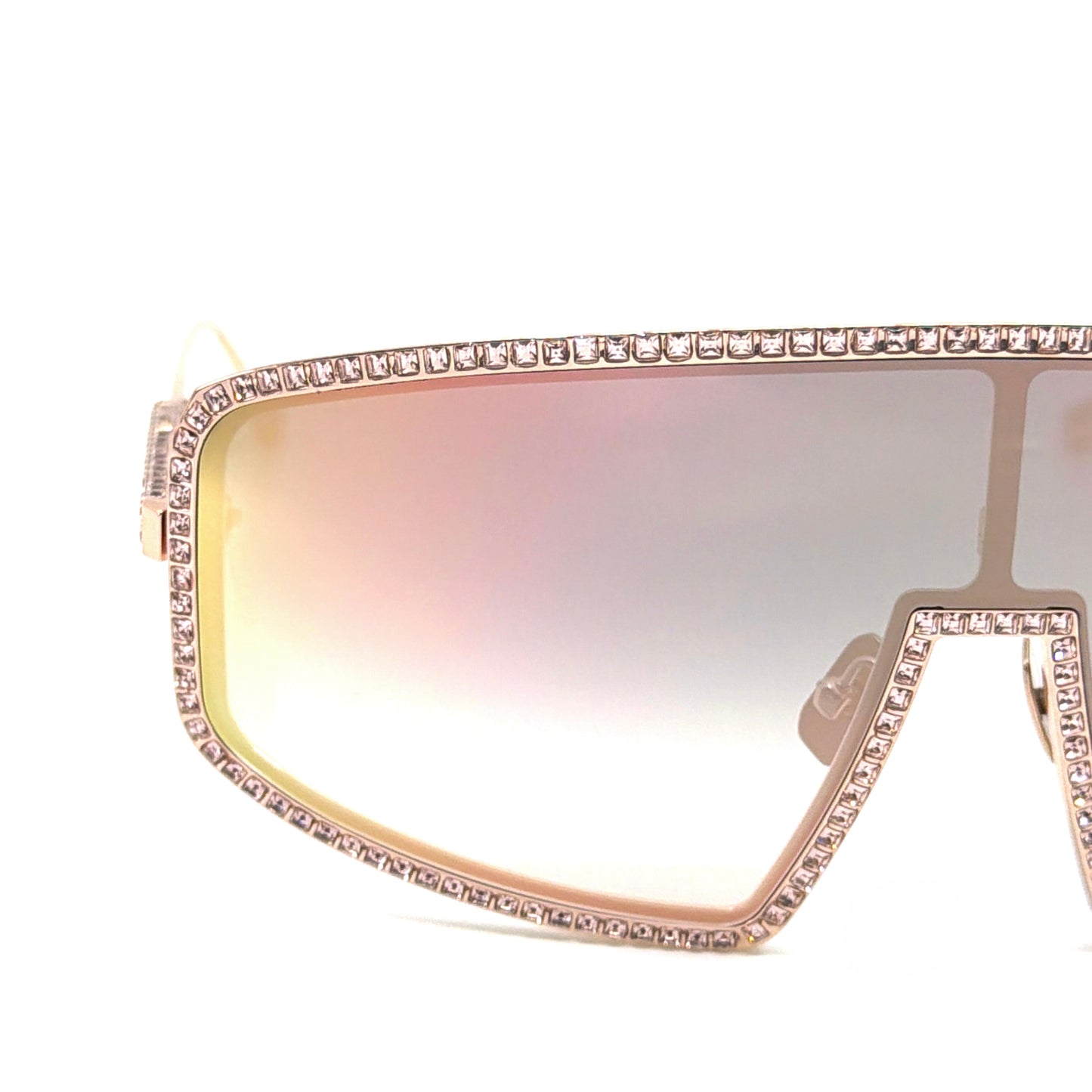Anna Karin Karlsson Shady Luv 2.0 Rose Crystal Shield Sunglasses Authentic