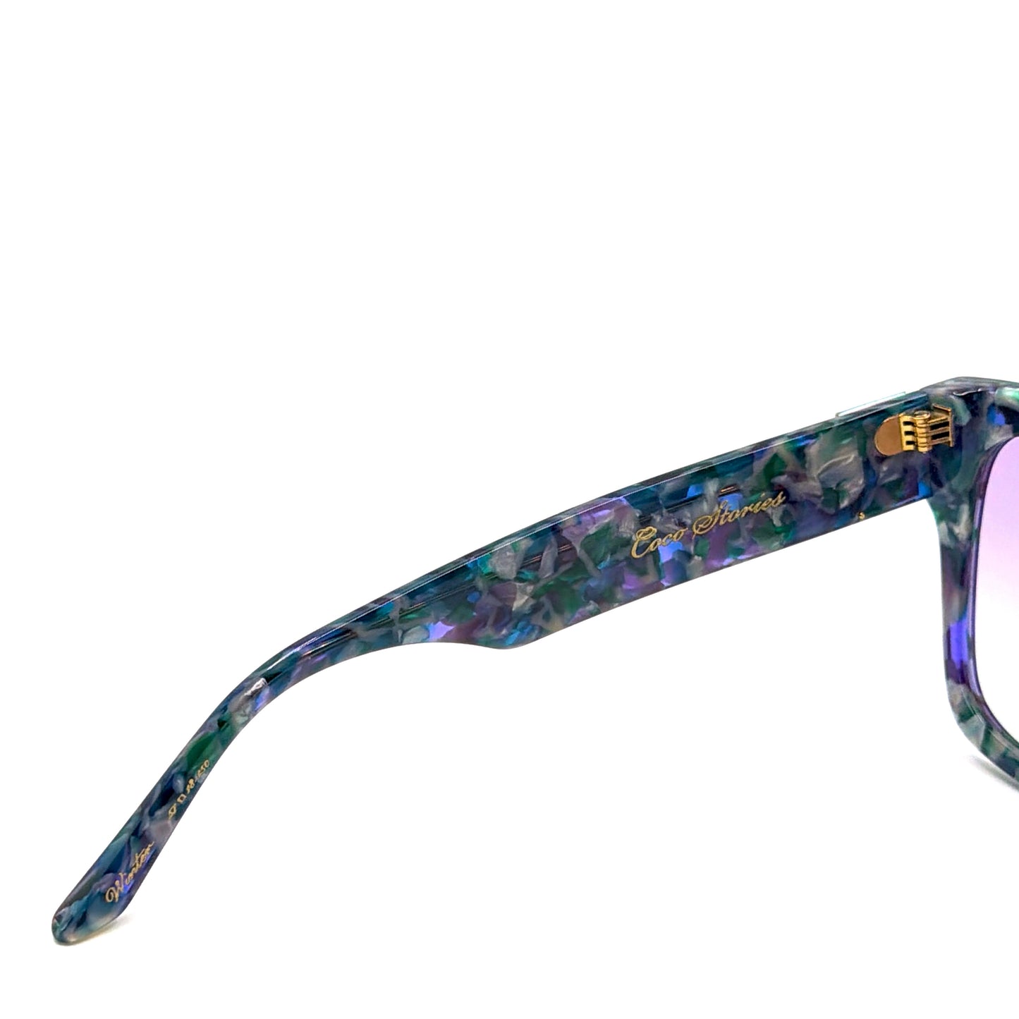 Anna Karin Karlsson Coco Stories Winter Square Sunglasses Blue-Purple Marble