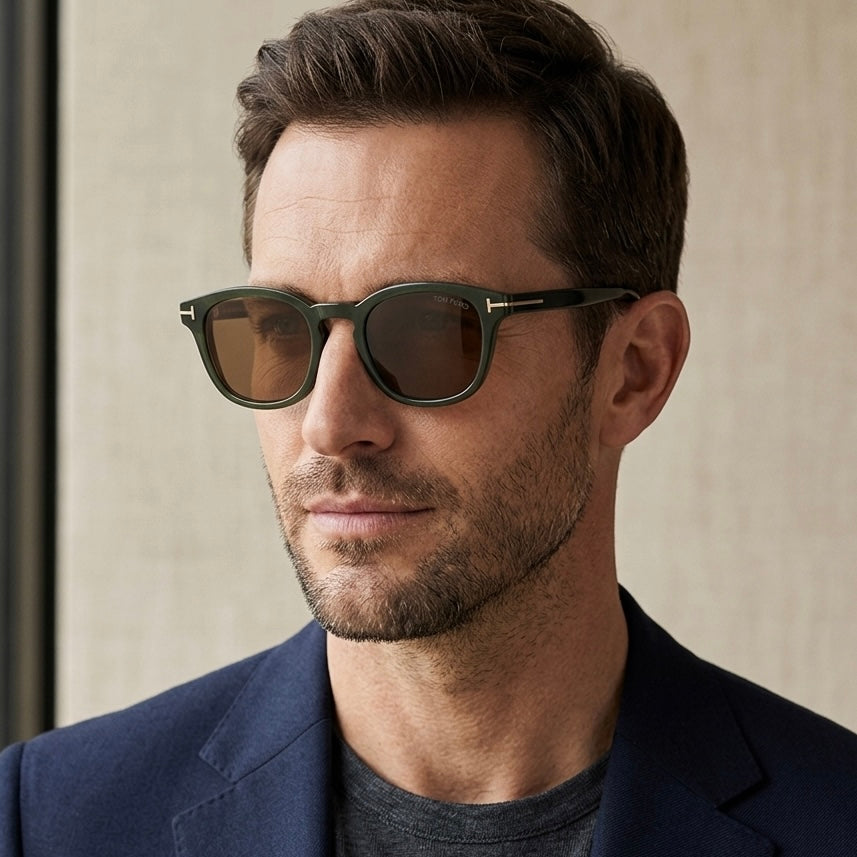 TOM FORD Clip-On Sunglasses/Eyeglasses TF5532-B 01V