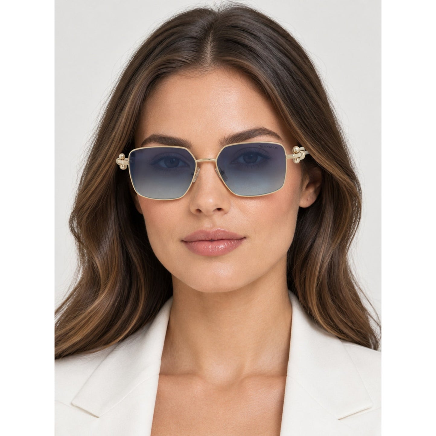 NEW TIFFANY & CO TF3111 62029S GOLD Sunglasses Authentic