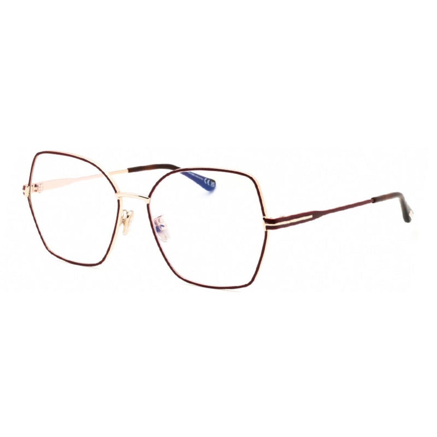 NEW Tom Ford FT5876-B 028 Shiny Rose Gold Eyeglasses Authentic