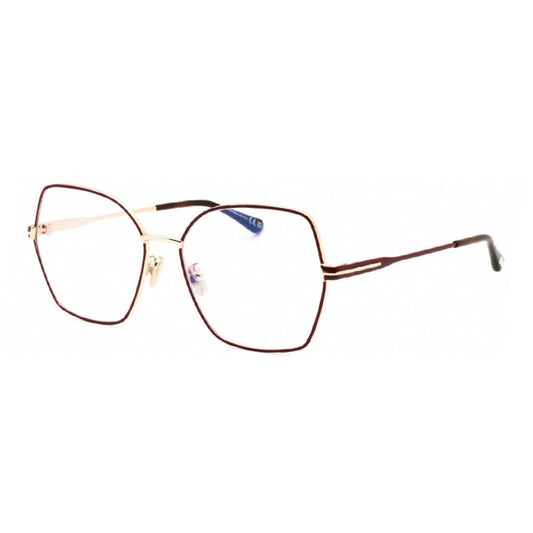 NEW Tom Ford FT5876-B 028 Shiny Rose Gold Eyeglasses Authentic
