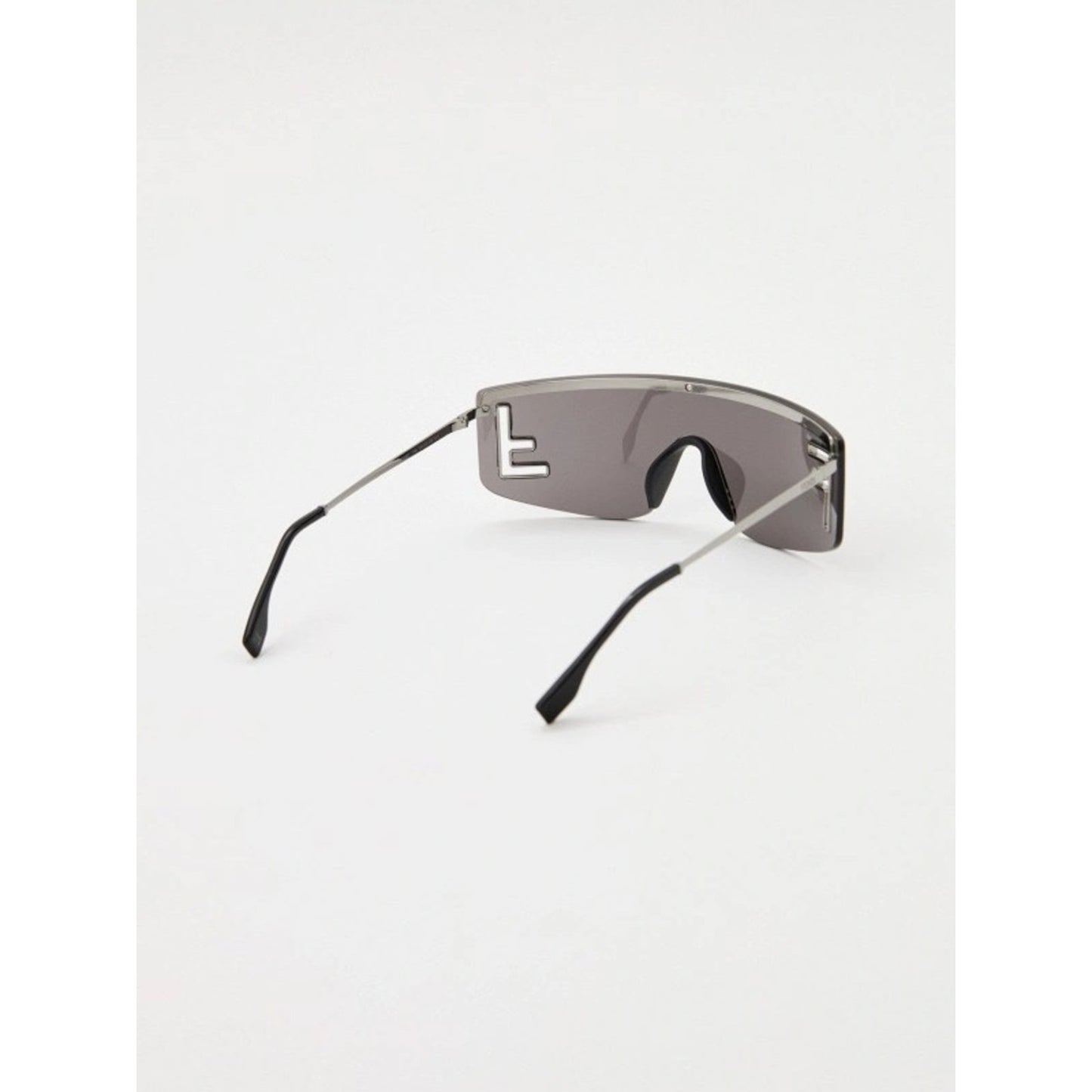 NEW FENDI FE40168U 14A SHINY LIGHT RUTHENIUM Sunglasses Authentic