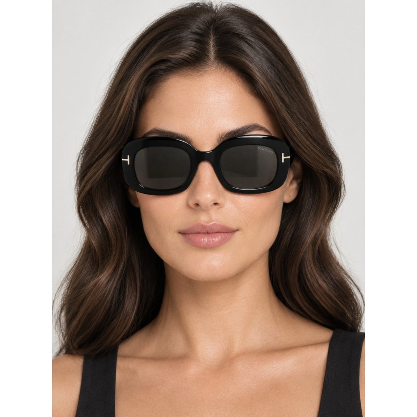 NEW Tom Ford FT1219 01A Shiny Black Sunglasses Authentic