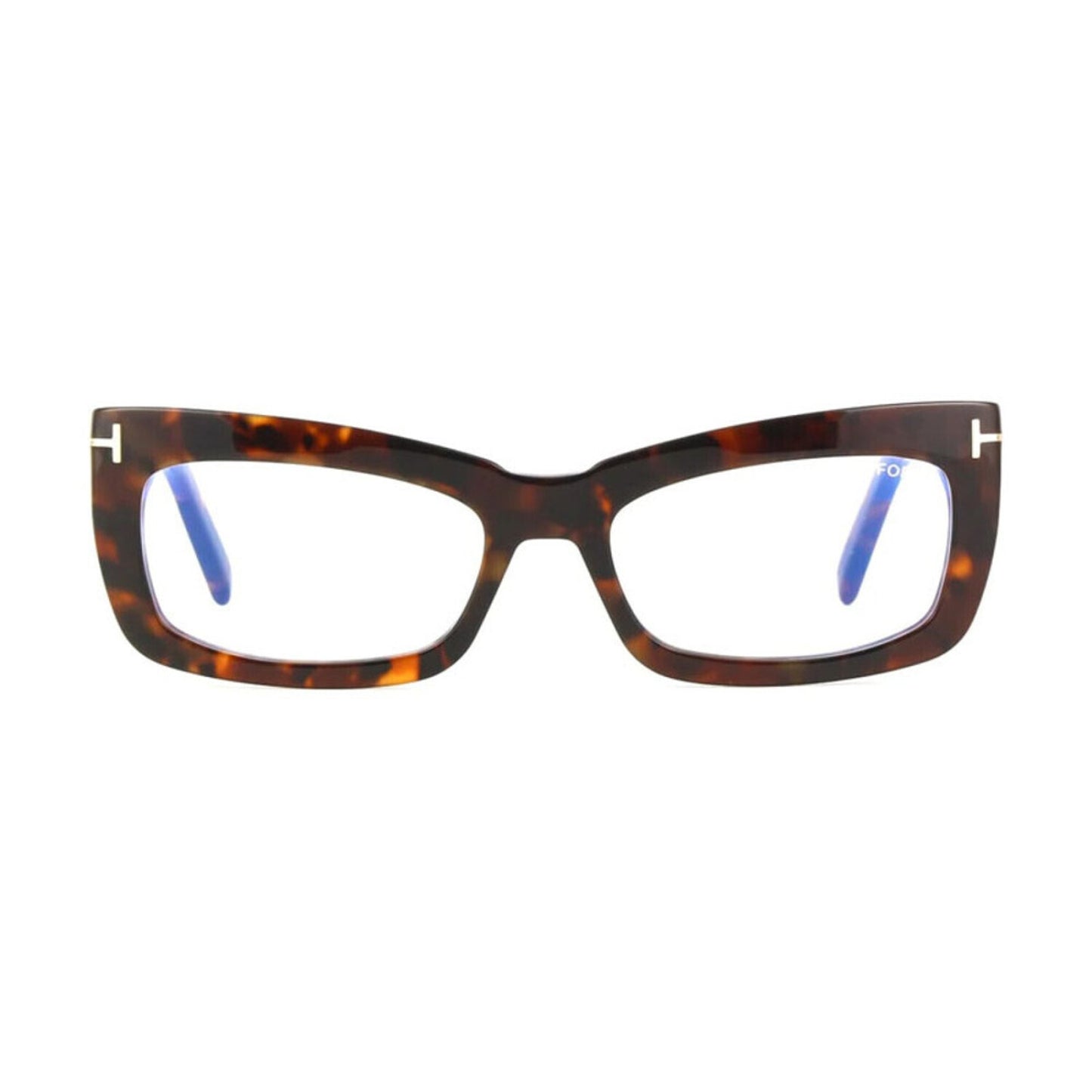 NEW Tom Ford FT5966-B 052 Dark Havana Eyeglasses Authentic