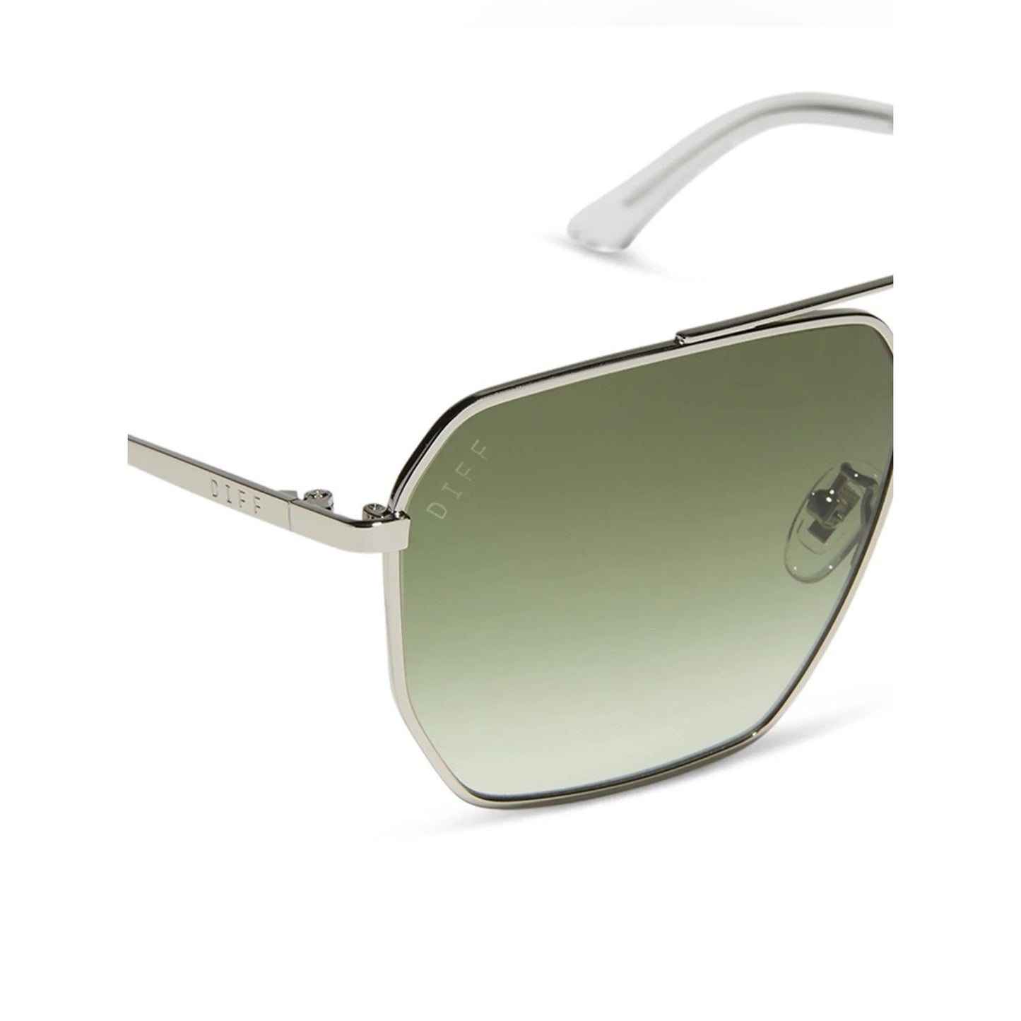 NEW DIFF Eyewear BERKELY DE01-0742 Silver Sunglasses Authentic
