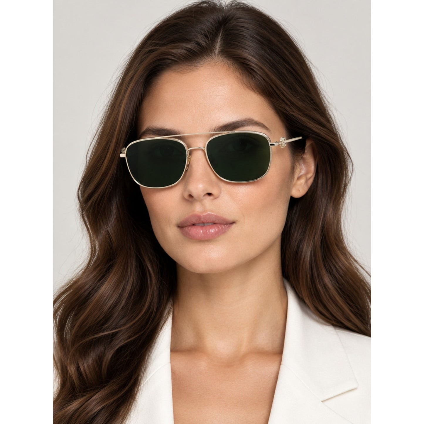 NEW Roberto Cavalli SRC059M 0594 Light Gold Sunglasses Authentic