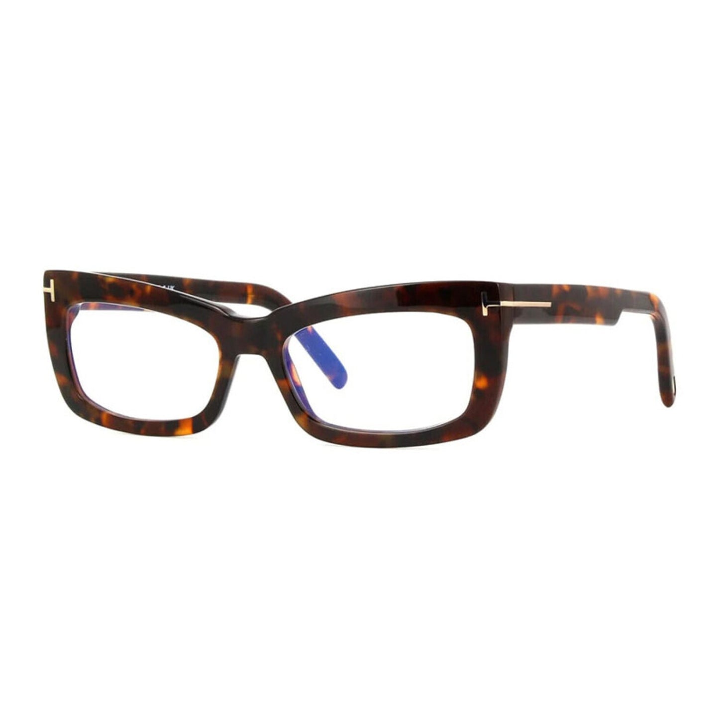 NEW Tom Ford FT5966-B 052 Dark Havana Eyeglasses Authentic