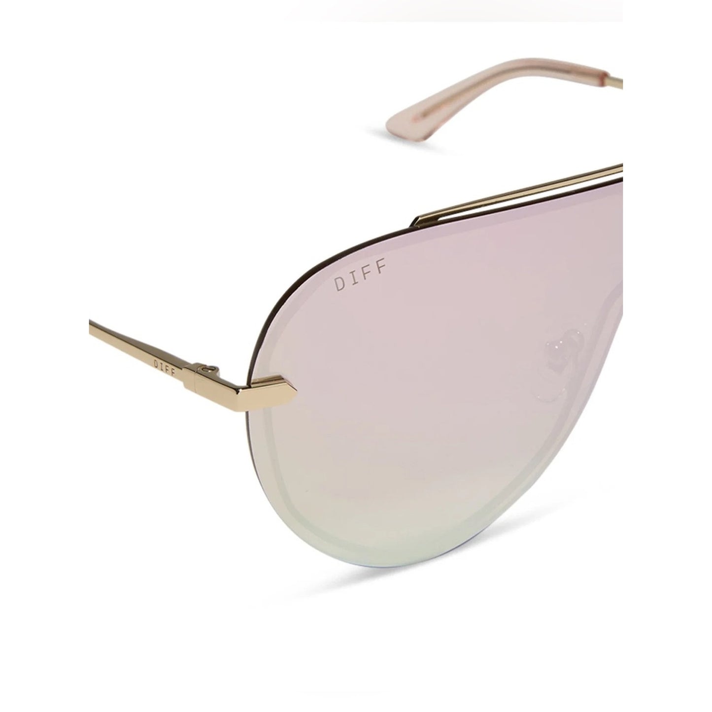NEW DIFF Eyewear IMANI DE01-0637-GDCBN Gold Sunglasses Authentic