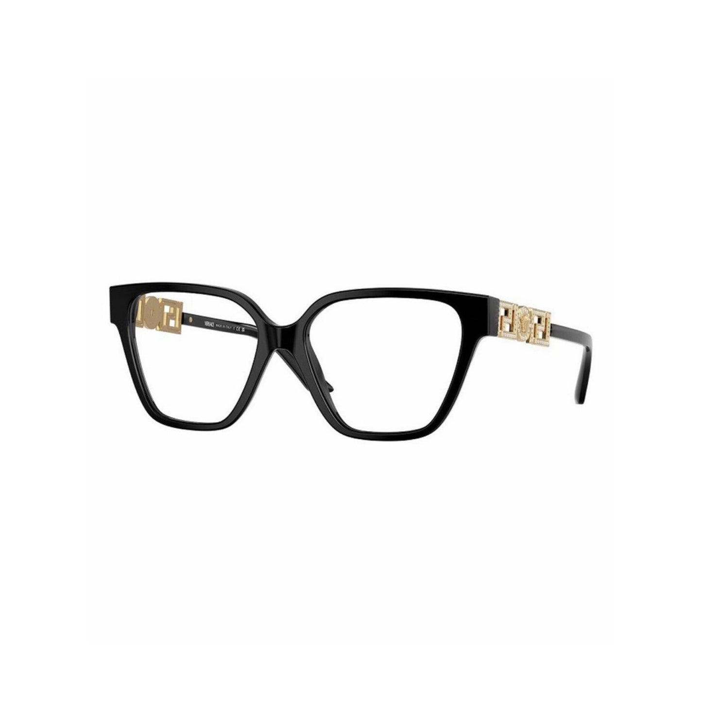 NEW Versace VE3358B GB1 Black/Gold Eyeglasses Authentic