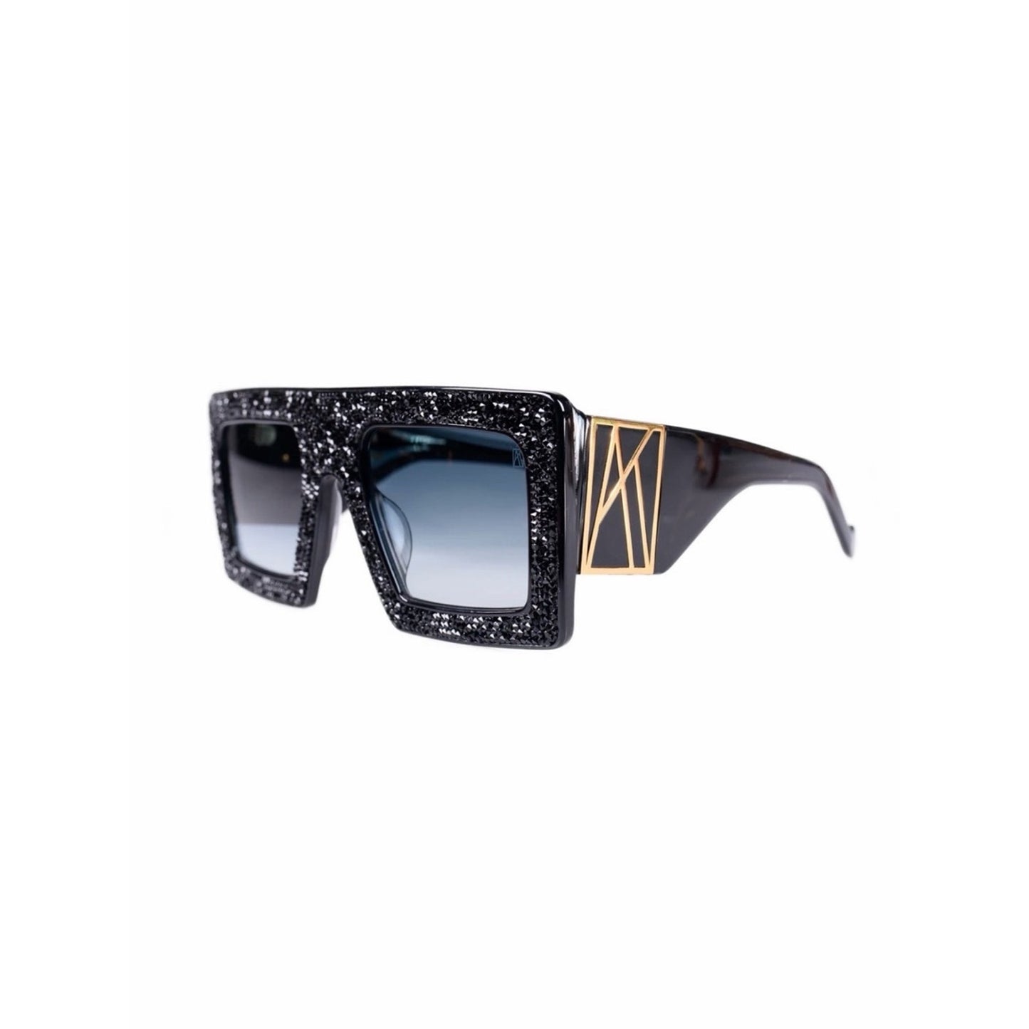 New Anna Karin Karlsson Mother Beep Black Crystal Sunglasses Authentic