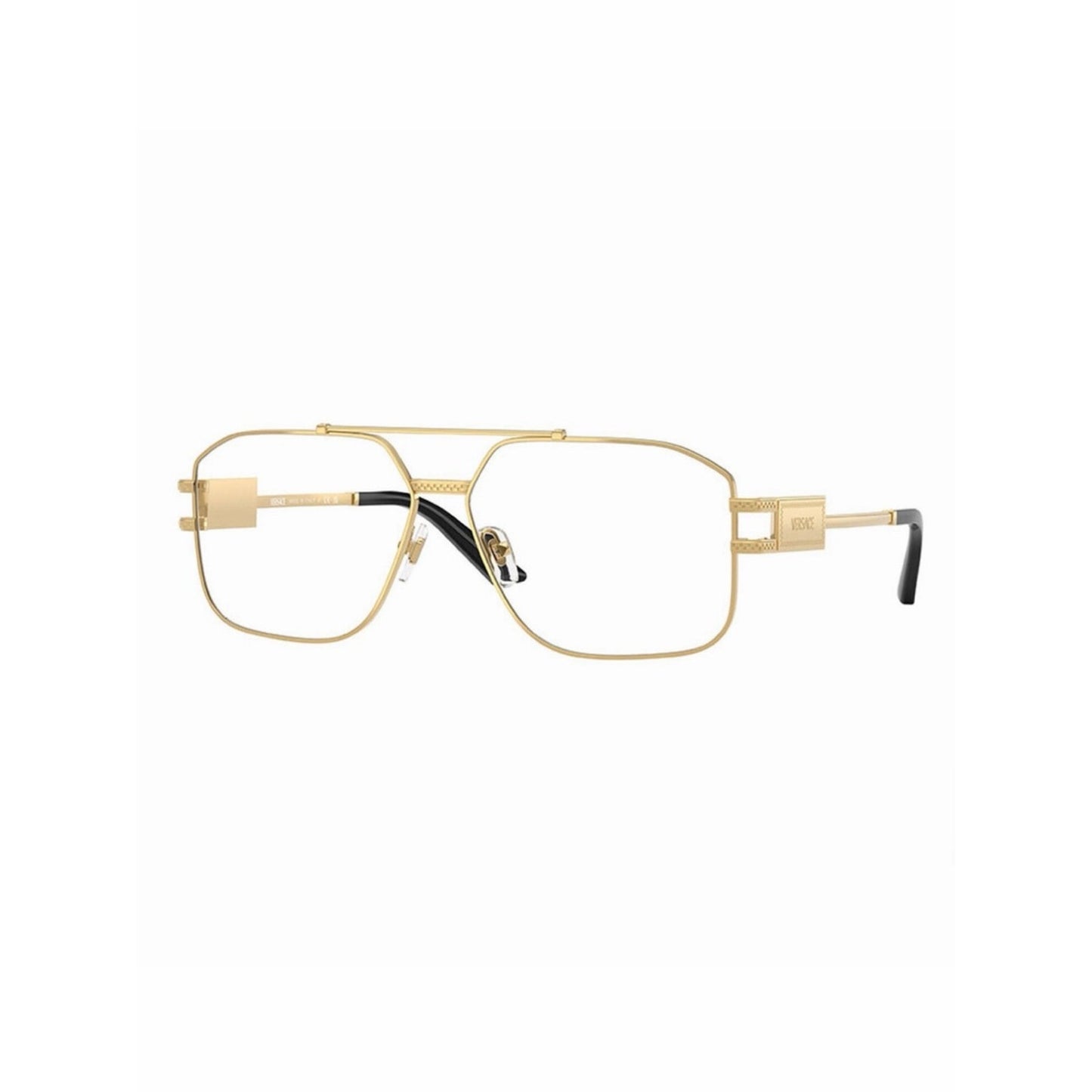 NEW Versace VE1302 1002 Gold Aviator Eyeglasses Authentic