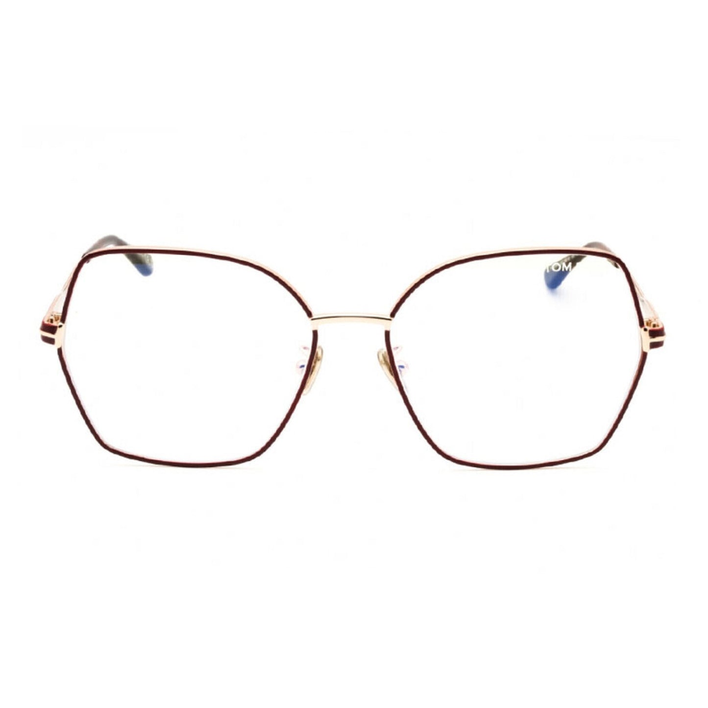 NEW Tom Ford FT5876-B 028 Shiny Rose Gold Eyeglasses Authentic