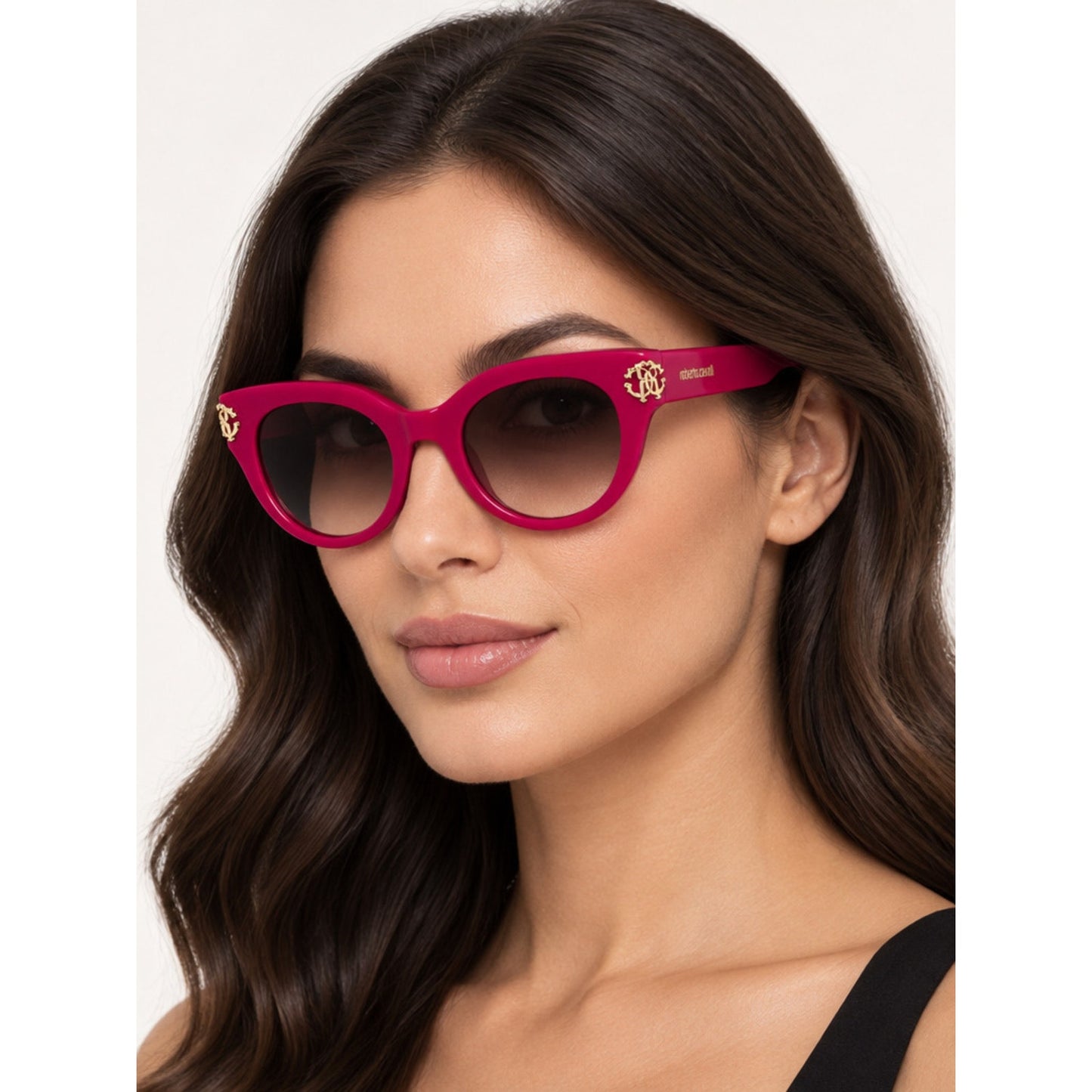 NEW Roberto Cavalli SRC065M 09M3 Fuchsia Sunglasses Authentic