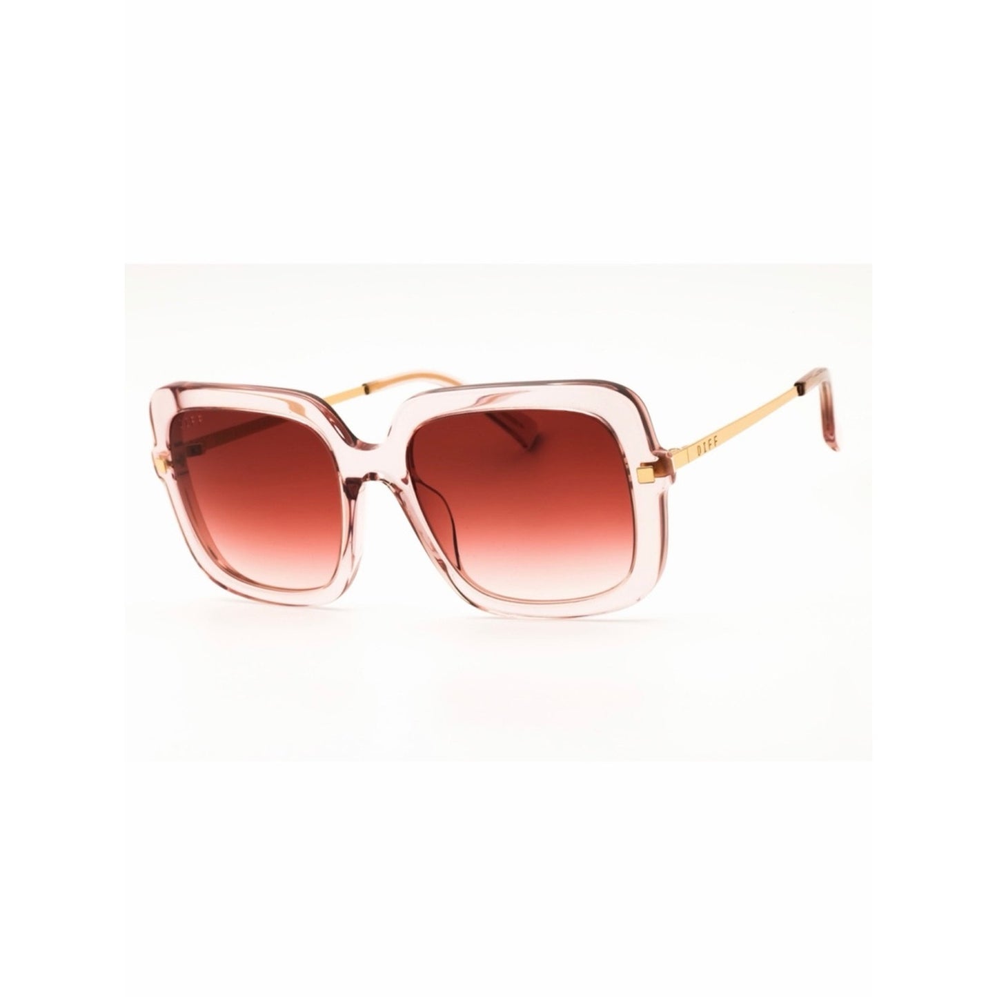 NEW DIFF Eyewear SANDRA DE01-0370-LP Light Pink Crystal Sunglasses Authentic