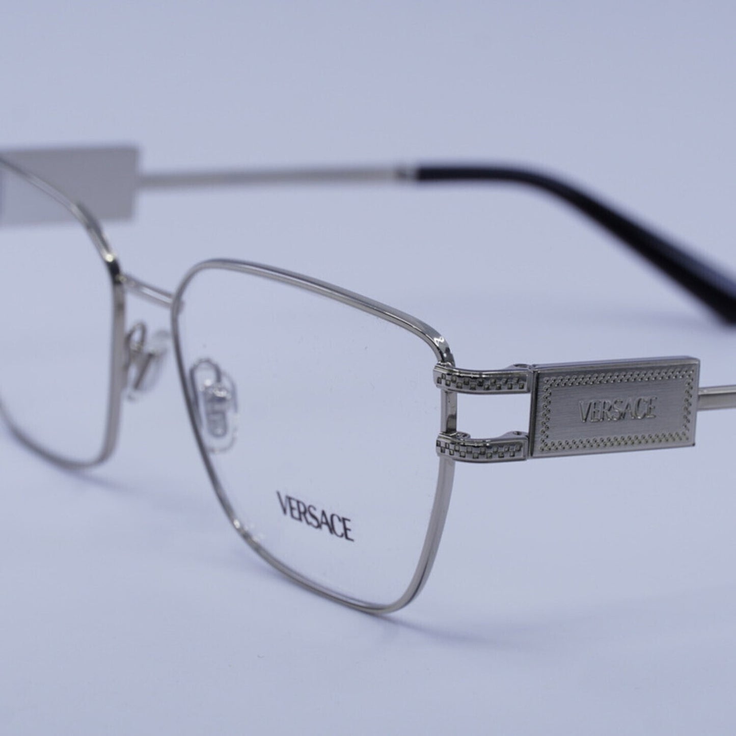 NEW Versace VE1301 1000 Silver Eyeglasses Authentic