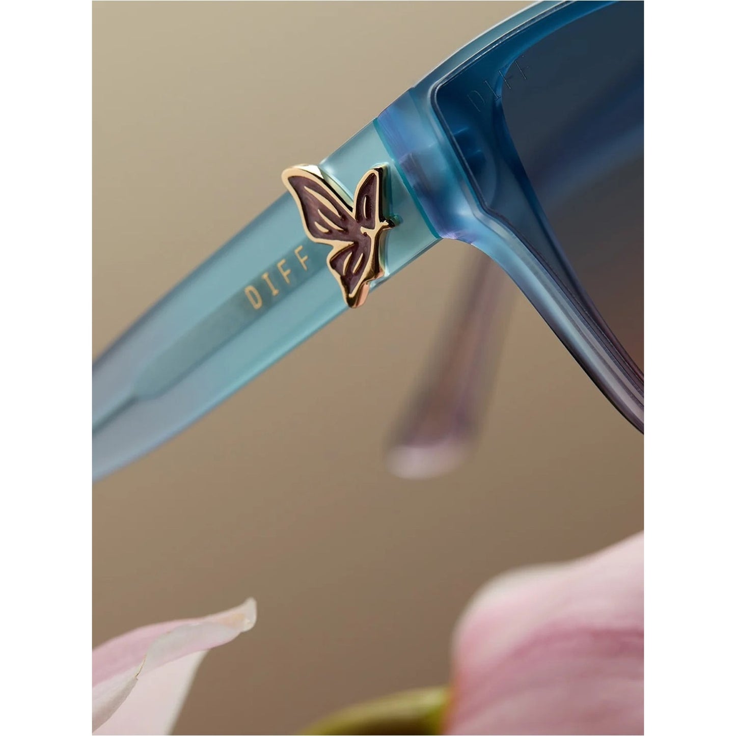 NEW DIFF Eyewear Glinda Upland Butterfly DE01-0865 Sunglasses Authentic