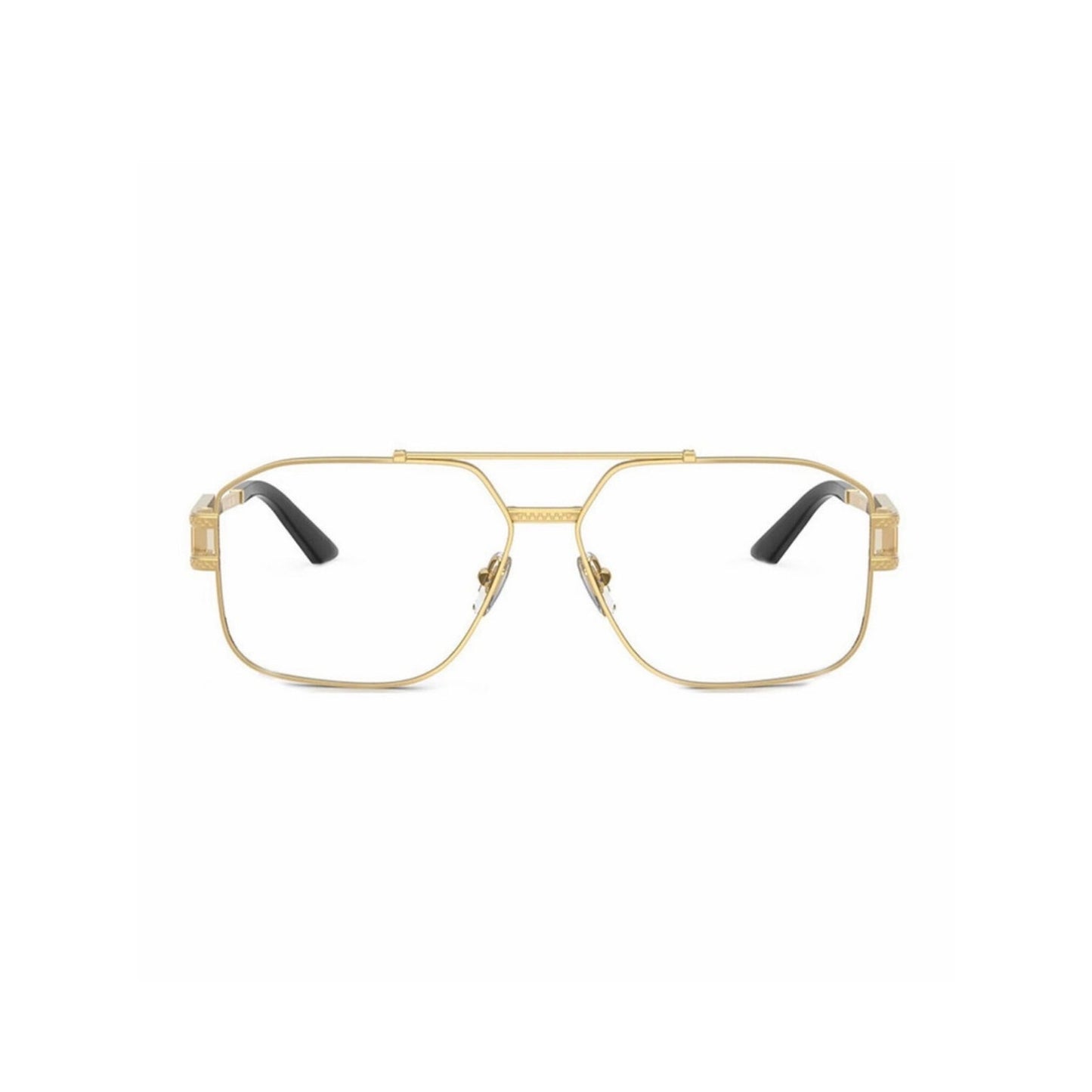 NEW Versace VE1302 1002 Gold Aviator Eyeglasses Authentic