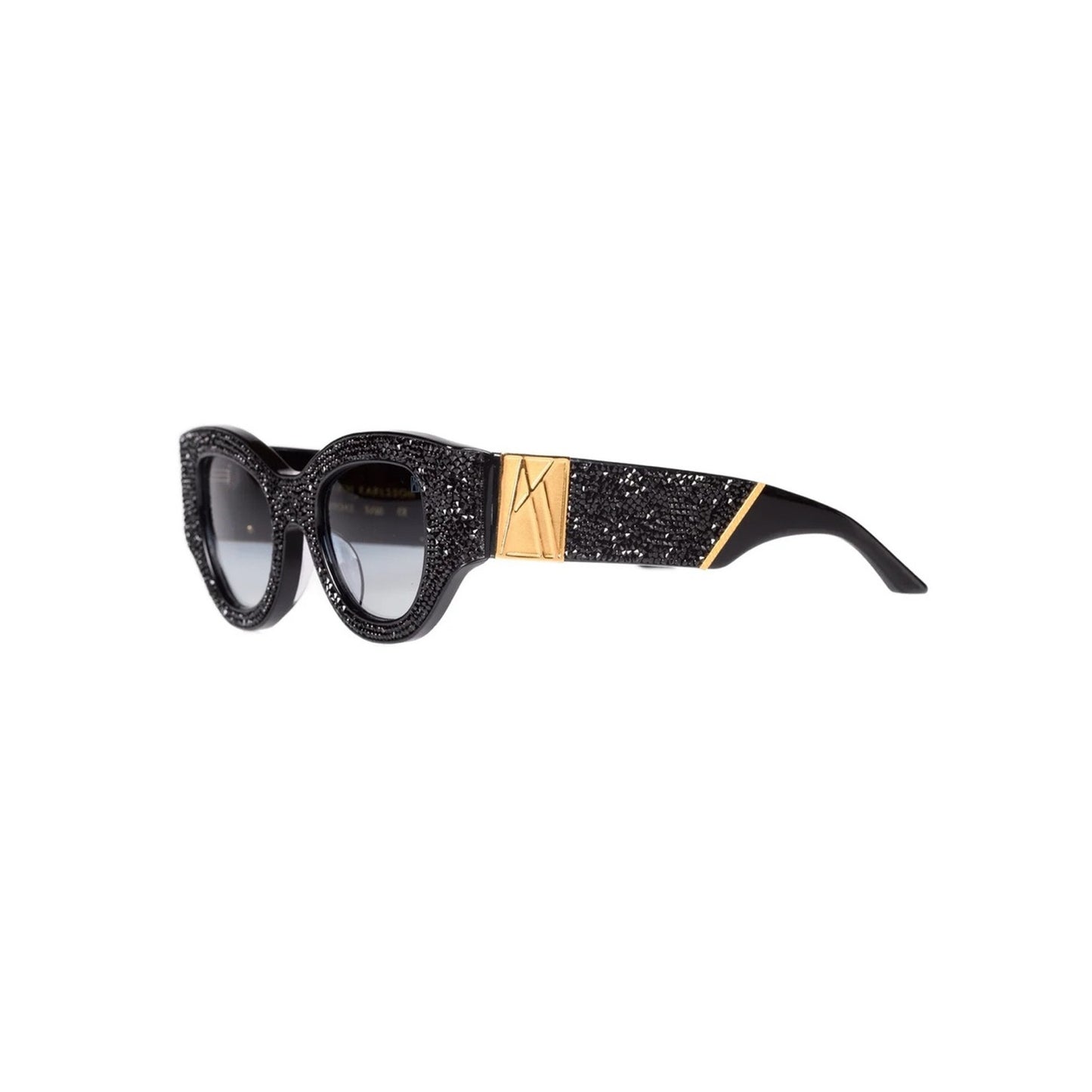 New Anna Karin Karlsson Lucky Goes To Vegas Black Crystal Sunglasses Authentic