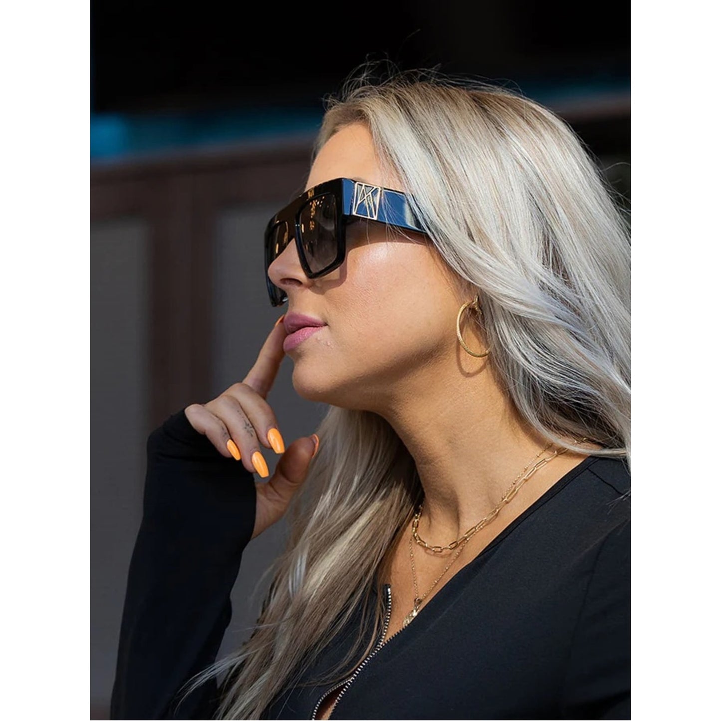 New Anna Karin Karlsson Mr 3Am Stories Fudge Gold Brown Unisex Sunglasses