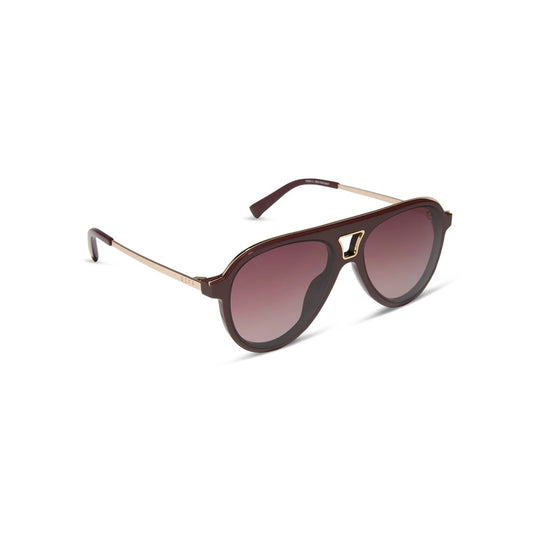 NEW DIFF Eyewear TOSCAIII DE01-0765 Rugby Red Sunglasses Authentic
