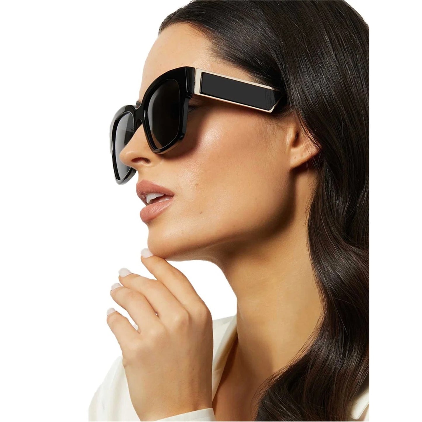 NEW DIFF Eyewear ISABELLA IC01-0420 Black Sunglasses Authentic