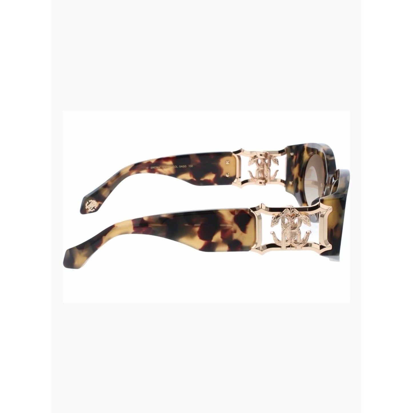NEW Roberto Cavalli SRC064 0AGG Vintage Havana Sunglasses Authentic