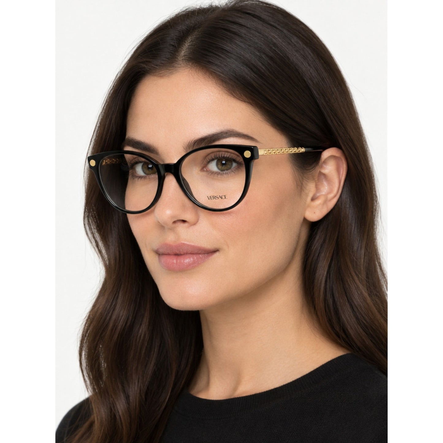 NEW Versace VE3353 GB1 Black/GoldSunglasses Authentic