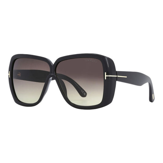NEW Tom Ford FT1037 01B Shiny Black Sunglasses Authentic
