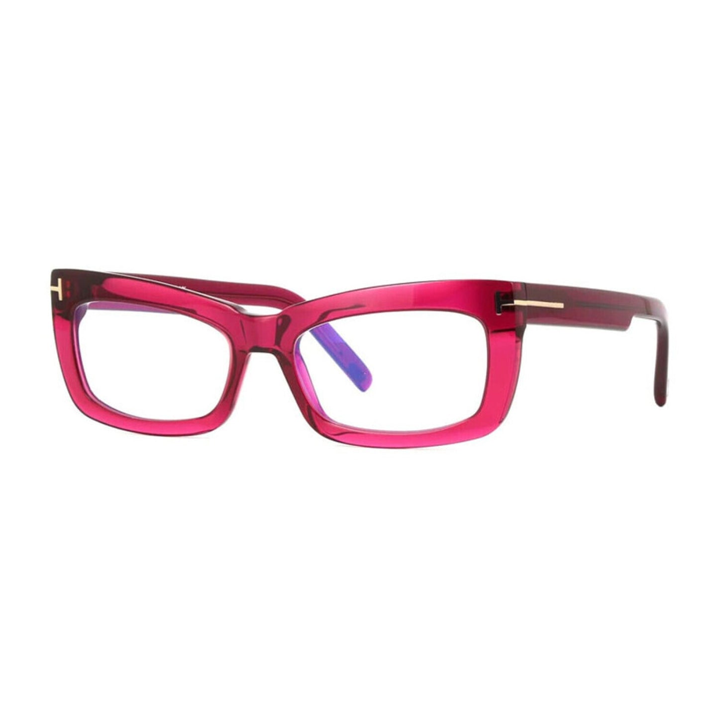 NEW Tom Ford FT5966-B 075 Shiny Fuxia Sunglasses Authentic