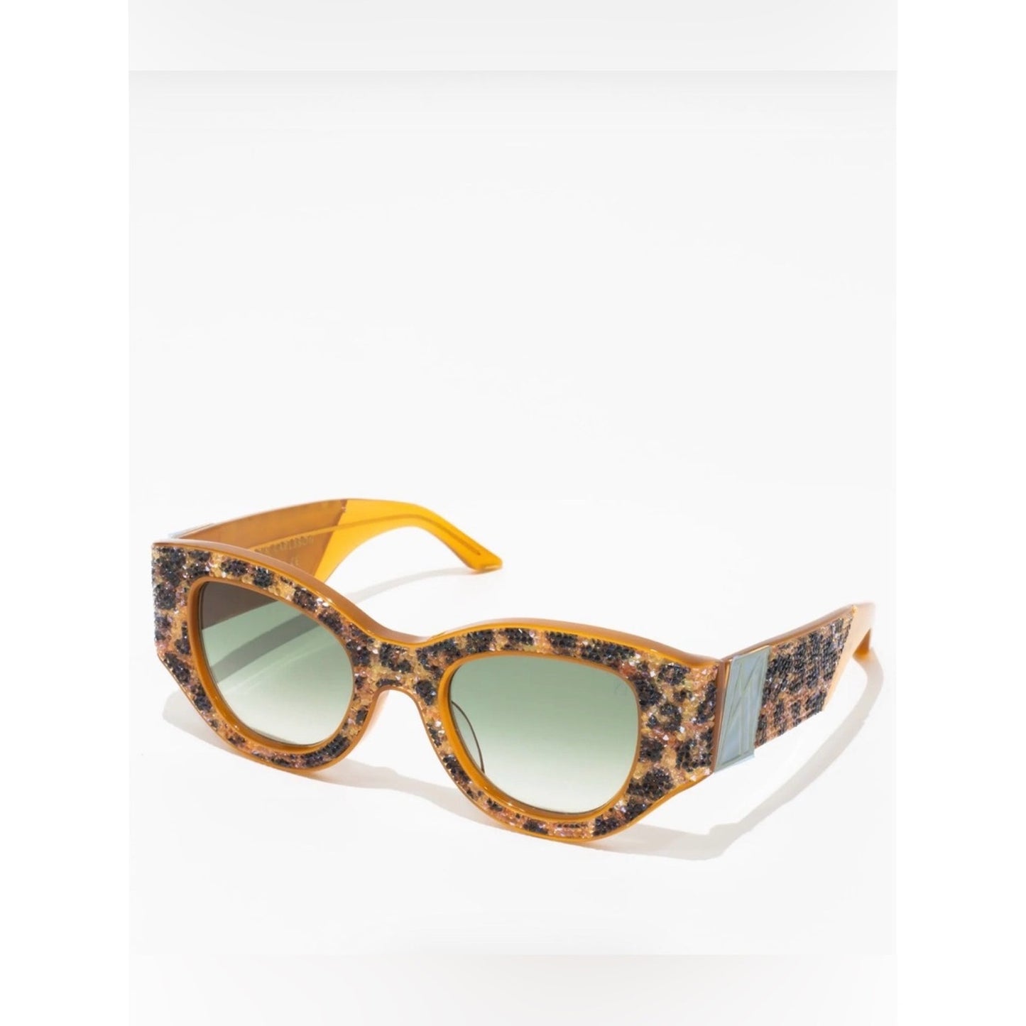 New Anna Karin Karlsson Lucky Goes To Vegas Leopard Crystals Sunglasses