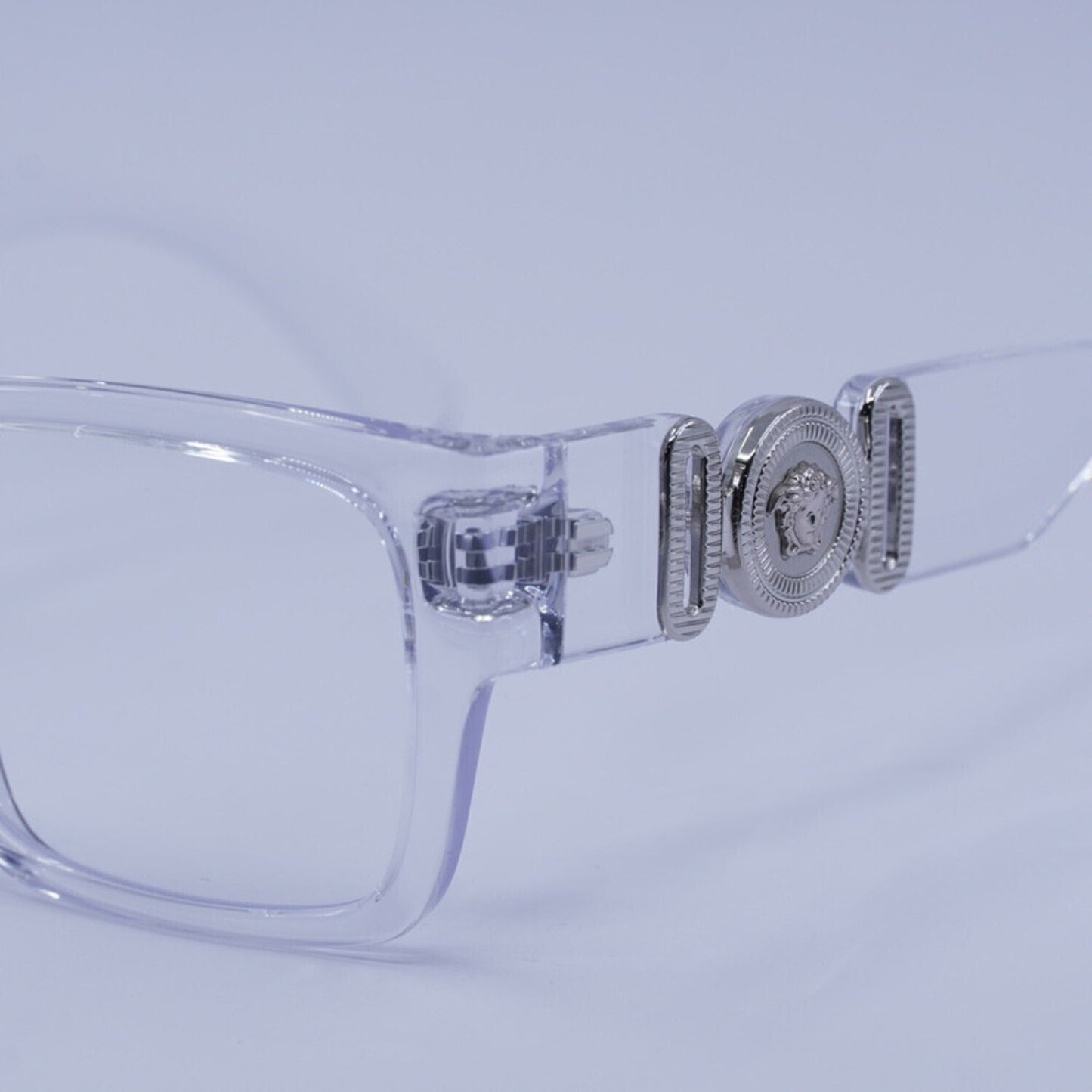 NEW Versace VE3368U 148 Crystal/Silver Eyeglasses Authentic