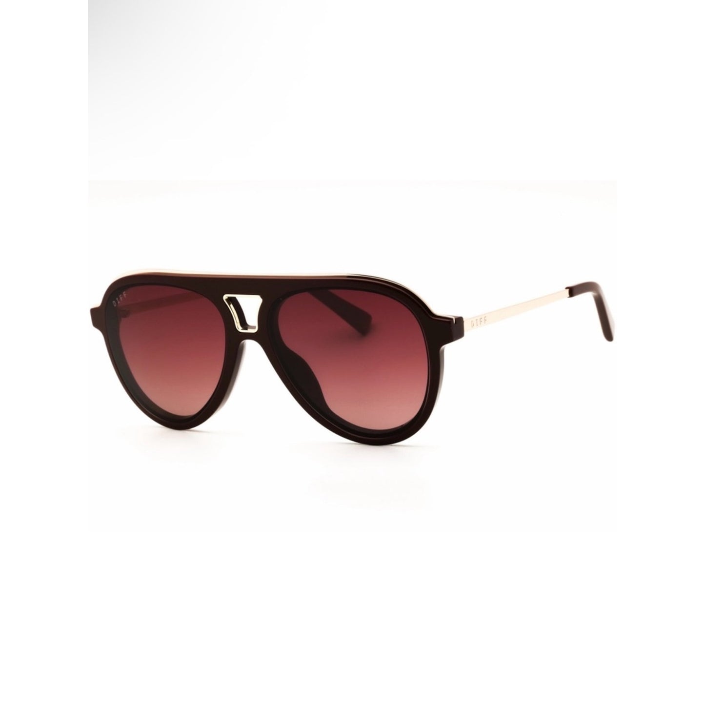 NEW DIFF Eyewear TOSCAIII DE01-0765 Rugby Red Sunglasses Authentic