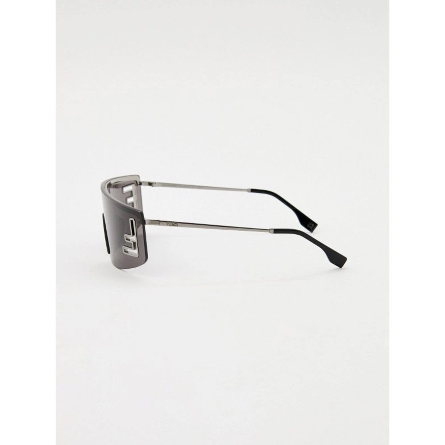 NEW FENDI FE40168U 14A SHINY LIGHT RUTHENIUM Sunglasses Authentic