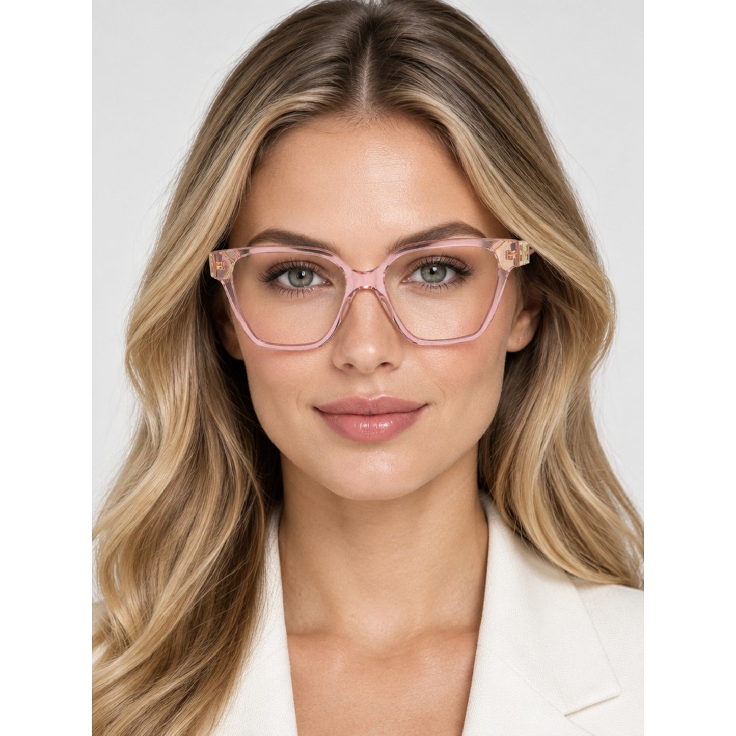 NEW Versace VE3358B 5472 Transparent Pink Sunglasses Authentic